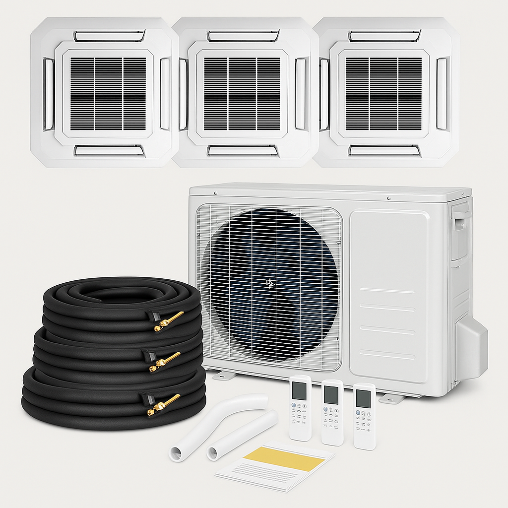 BreezeLine 3 Zone Mini Split Cassette - 42000 BTU